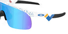 Oakley® OJ9010 RESISTOR OJ9010 901038 23 Sunglasses - White / Prizm Sapphire Mirrored 901038