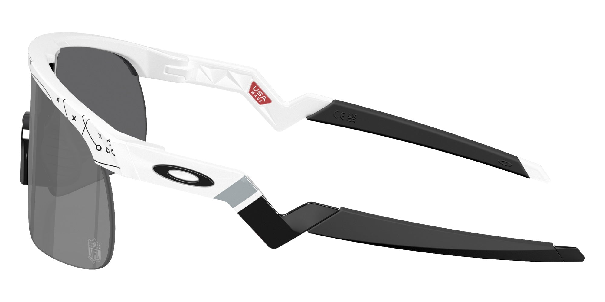 Oakley® OJ9010 RESISTOR OJ9010 901039 23 Sunglasses - White / Prizm Black Mirrored