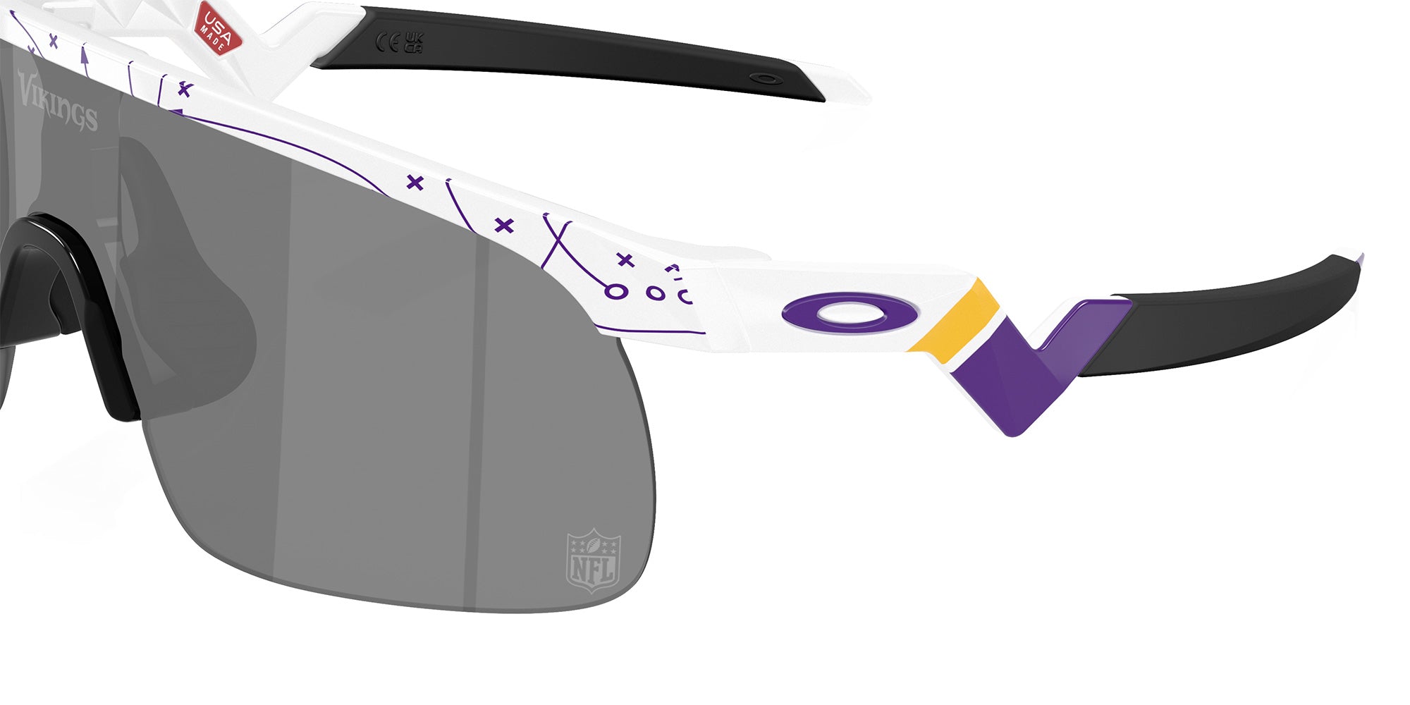 Oakley® OJ9010 RESISTOR OJ9010 901040 23 Sunglasses - 25 Play White / Prizm Black Mirrored