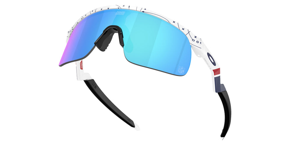 Oakley® OJ9010 RESISTOR OJ9010 901041 23 Sunglasses - 25 Play White / Prizm Sapphire Mirrored