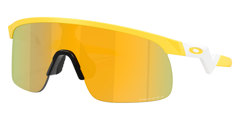 Oakley® OJ9010 RESISTOR OJ9010 901043 23 Sunglasses - Matte Yellow / Prizm 24k Mirrored