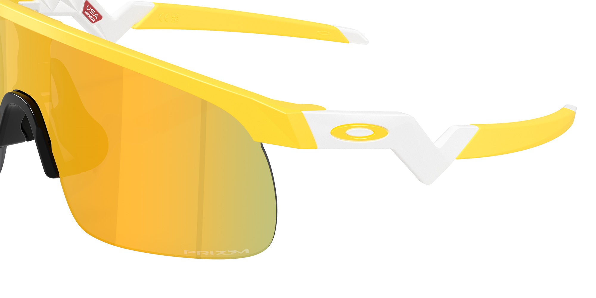 Oakley® OJ9010 RESISTOR OJ9010 901043 23 Sunglasses - Matte Yellow / Prizm 24k Mirrored