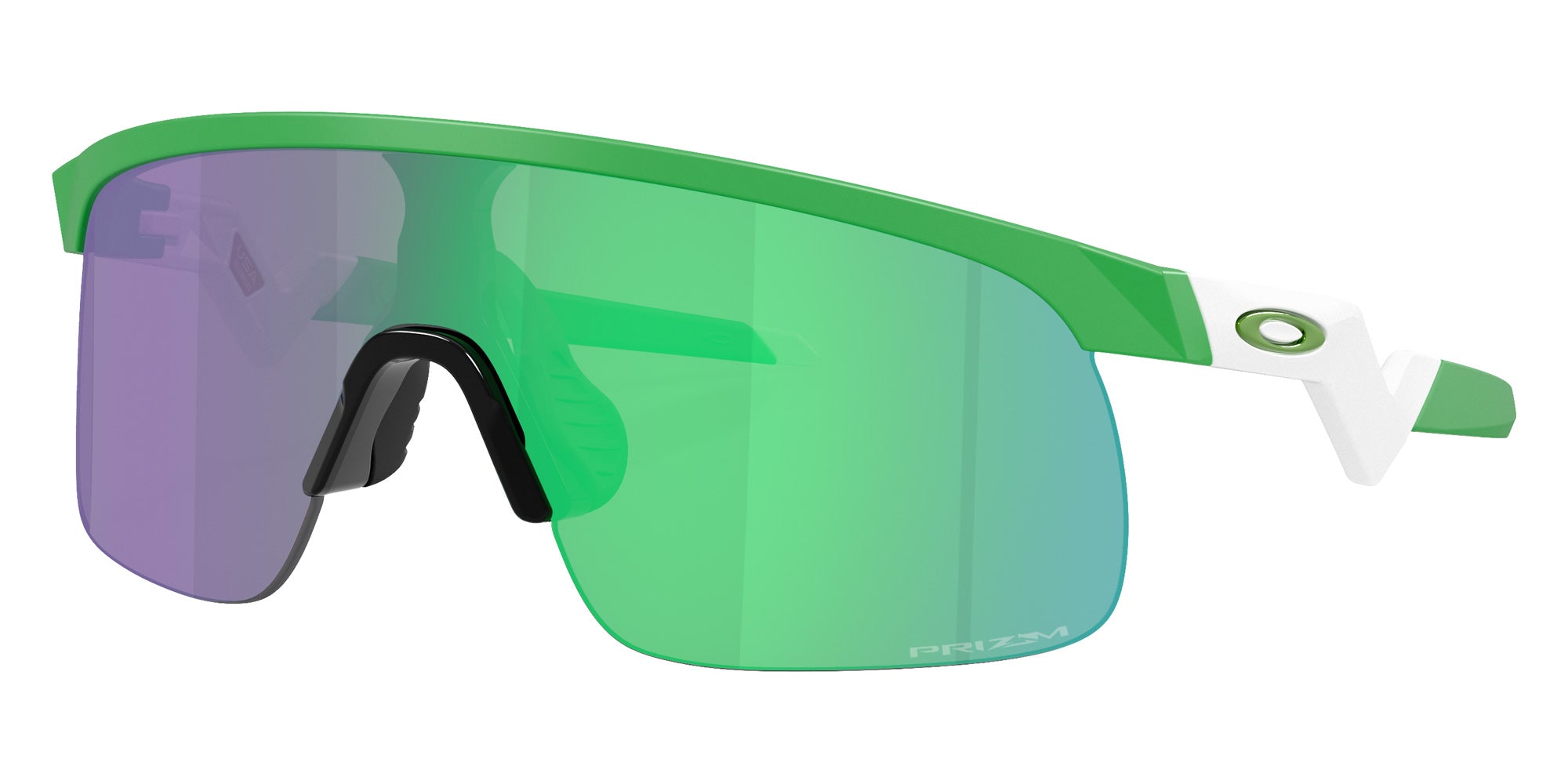 Oakley® OJ9010 RESISTOR OJ9010 901045 23 Sunglasses - Matte Team Green / Prizm Jade Mirrored