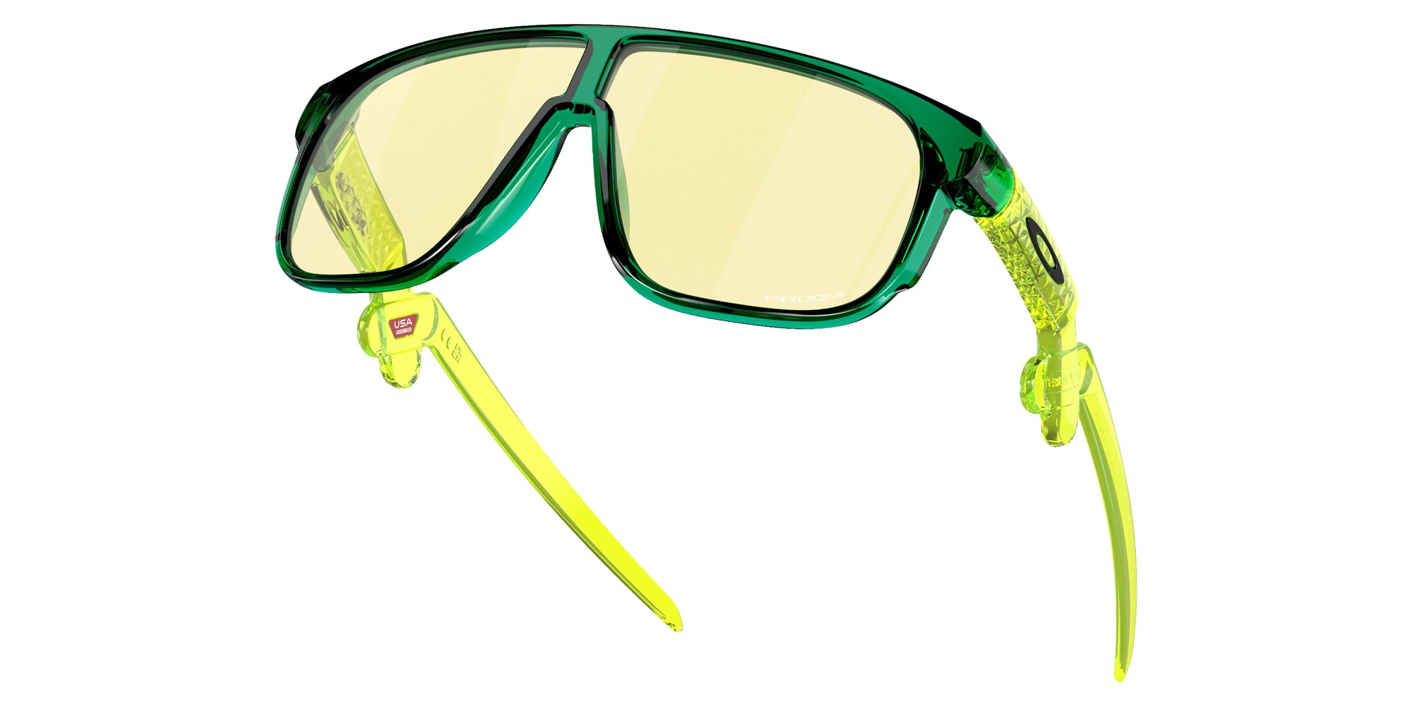 Oakley® OJ9012 INVERTER OJ9012 901204 58 Sunglasses - Crystal Green / Prizm Gaming™ 2.0 Mirrored