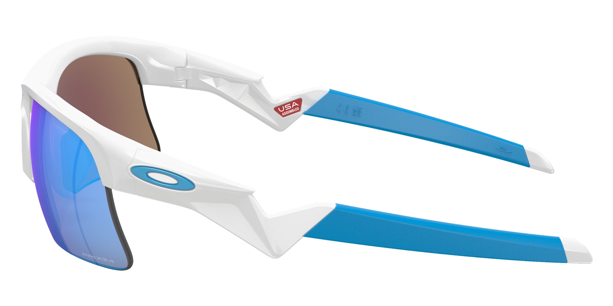 Oakley® OJ9013 CAPACITOR OJ9013 901302 62 Sunglasses - Polished White / Prizm Sapphire Mirrored