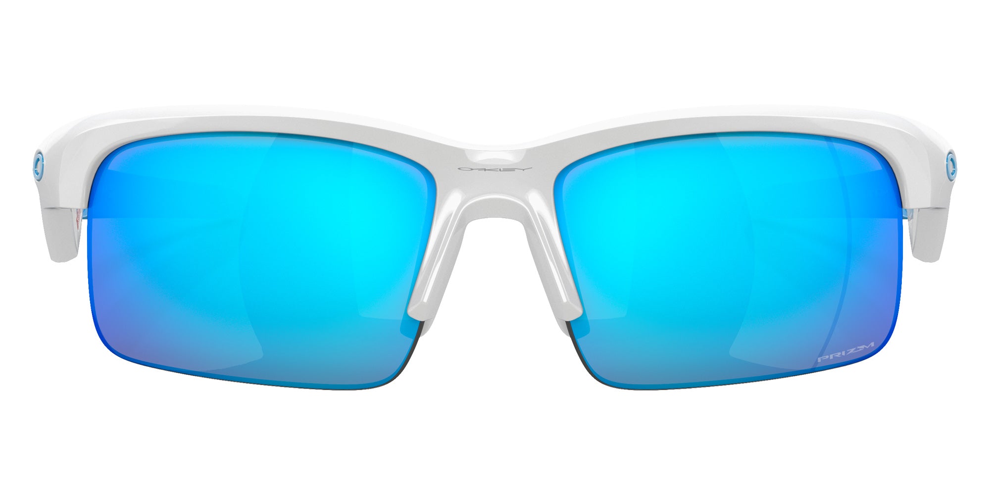 Oakley® OJ9013 CAPACITOR OJ9013 901302 62 Sunglasses - Polished White / Prizm Sapphire Mirrored