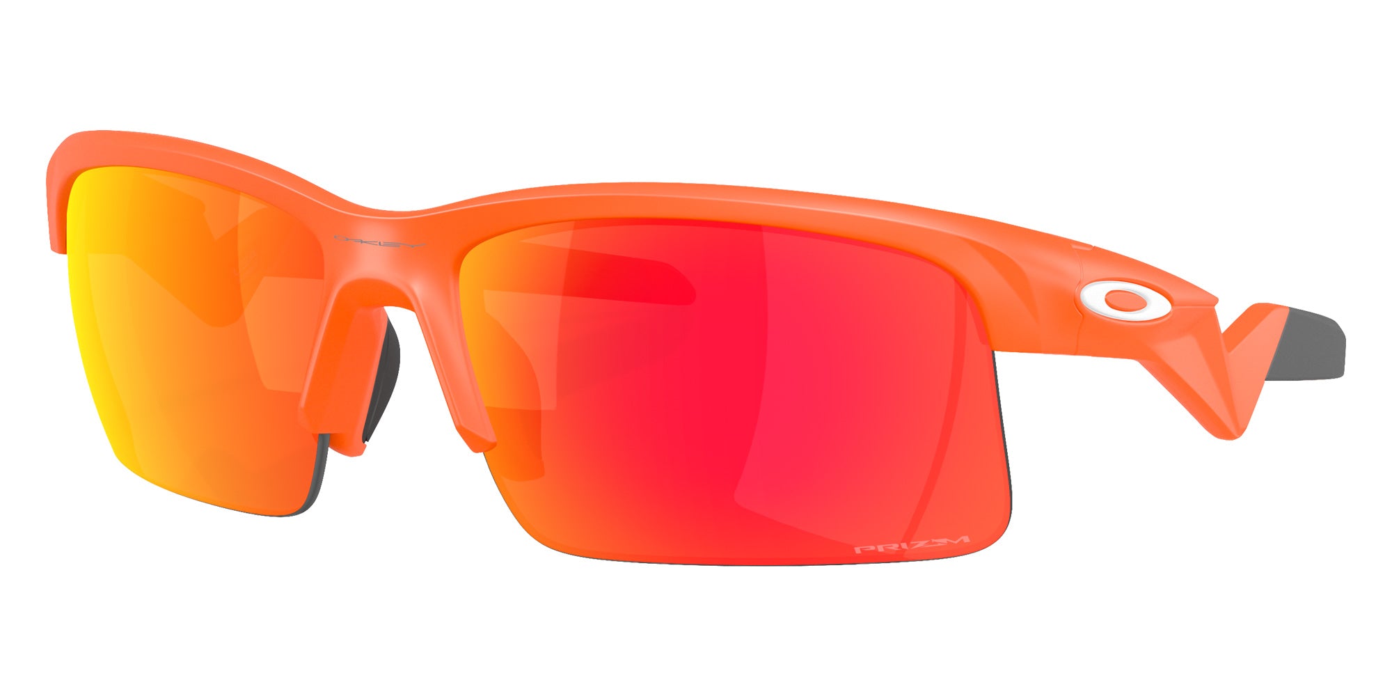 Oakley® OJ9013 CAPACITOR OJ9013 901307 62 Sunglasses - Matte Neon Orange / Prizm Ruby Mirrored