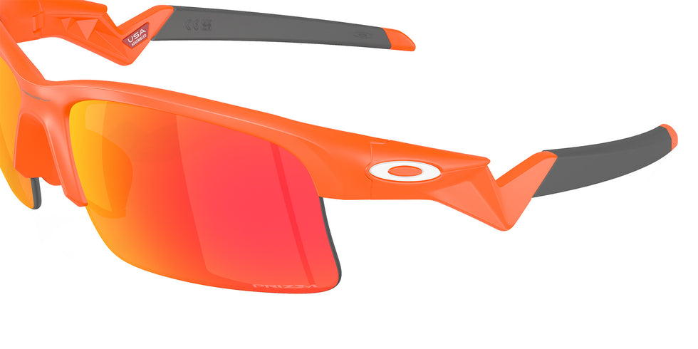 Oakley® OJ9013 CAPACITOR OJ9013 901307 62 Sunglasses - Matte Neon Orange / Prizm Ruby Mirrored