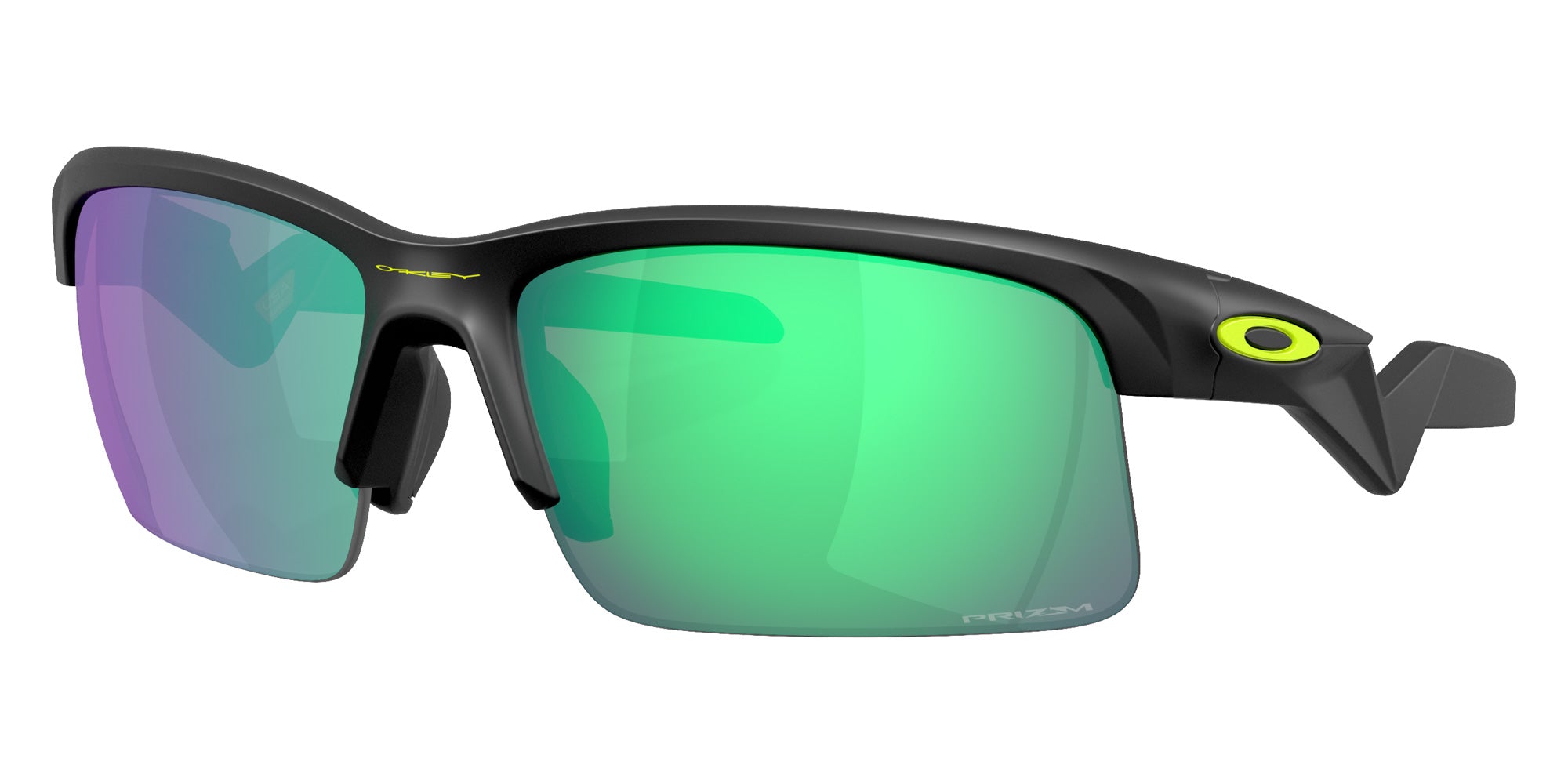 Oakley® OJ9013 CAPACITOR OJ9013 901311 62 Sunglasses - Matte Black / Prizm Road Jade Mirrored