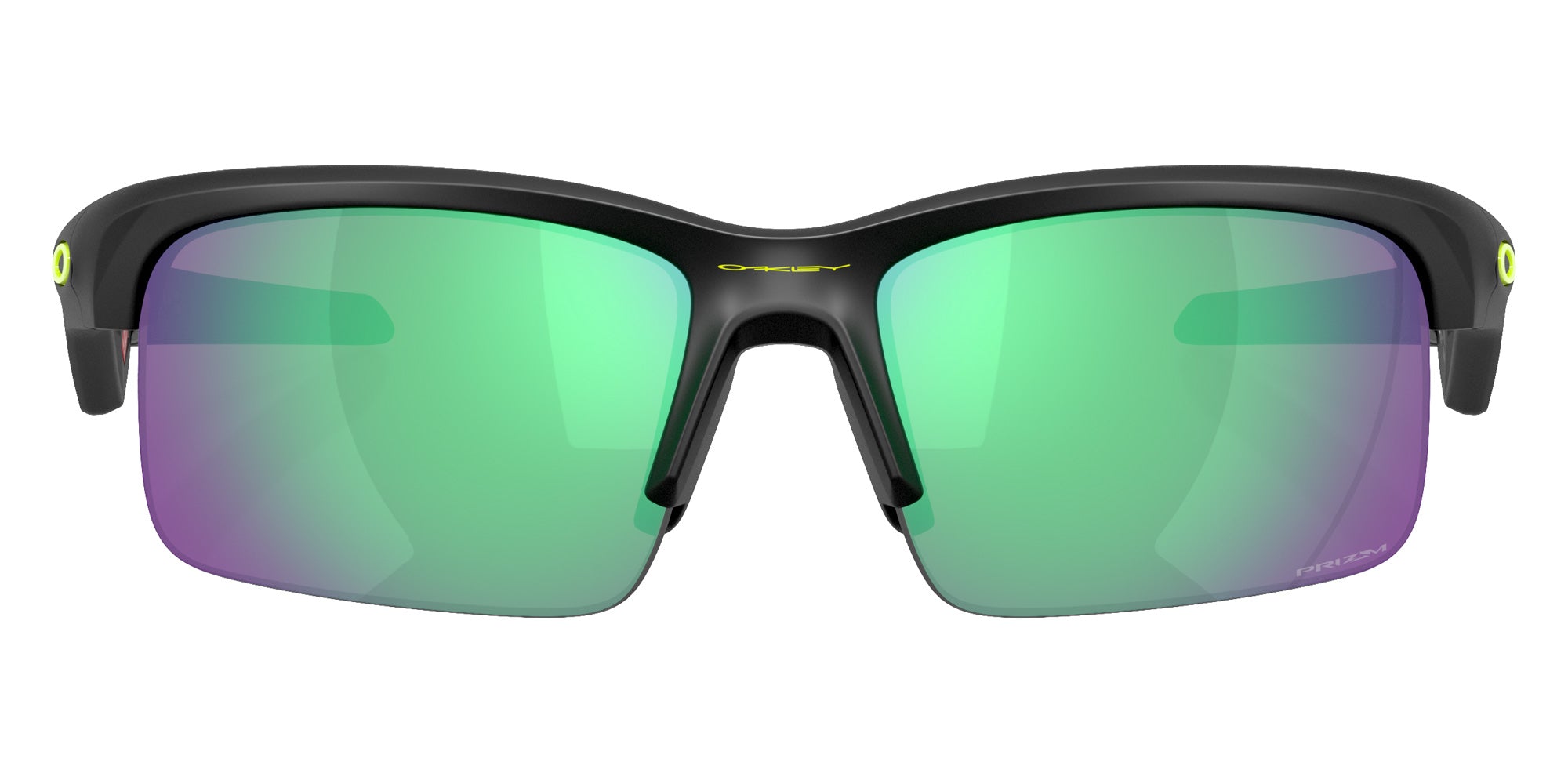 Oakley® OJ9013 CAPACITOR OJ9013 901311 62 Sunglasses - Matte Black / Prizm Road Jade Mirrored