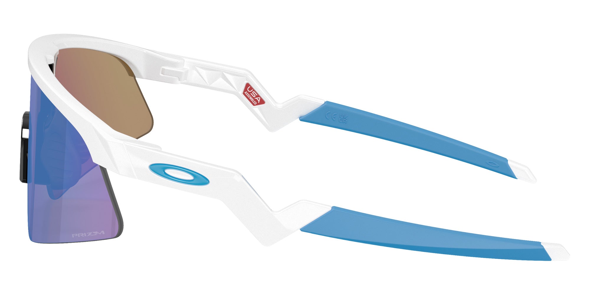 Oakley® OJ9015 RESISTOR SWEEP OJ9015 901501 28 Sunglasses - Polished White / Prizm Sapphire Mirrored