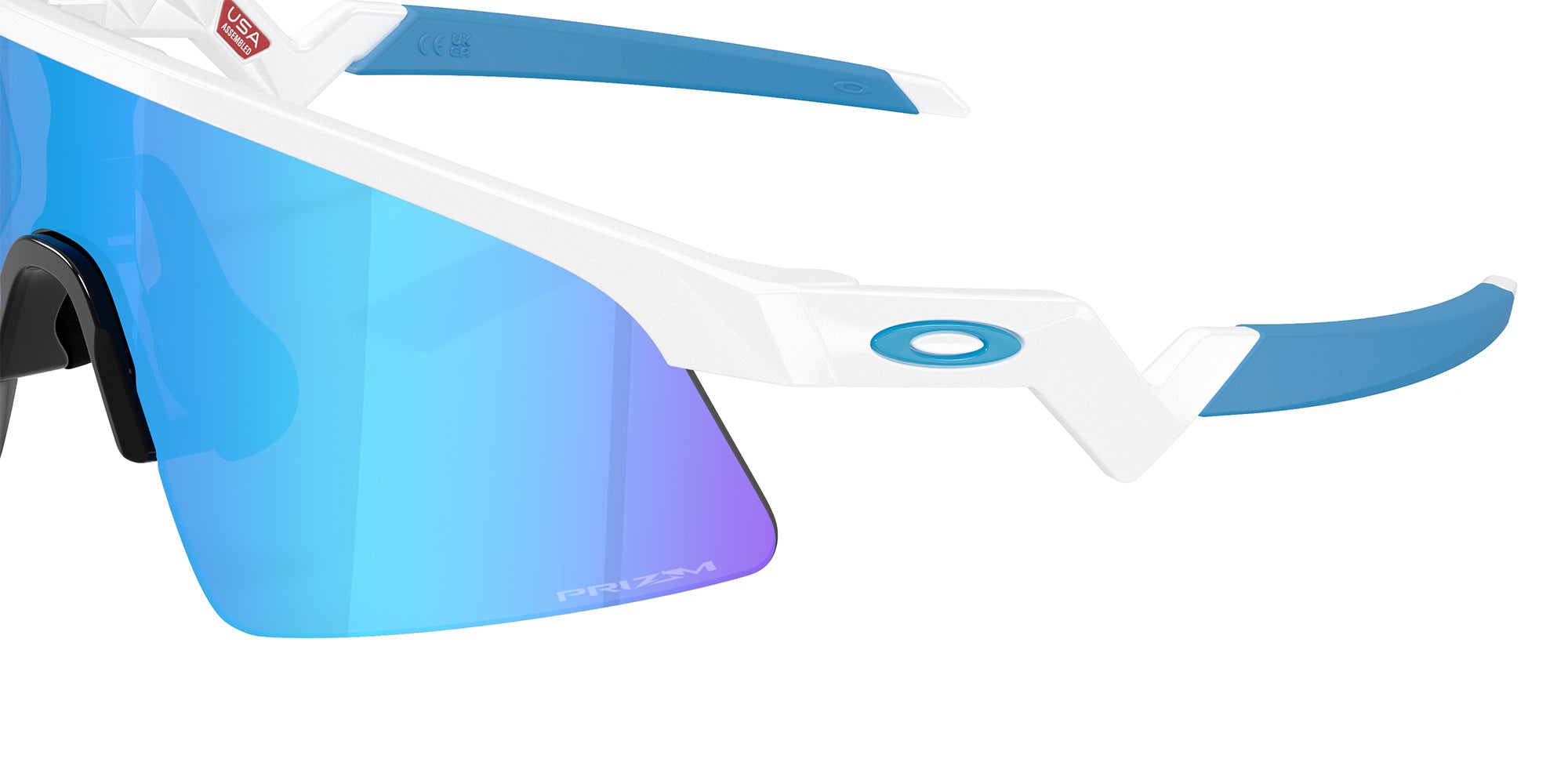 Oakley® OJ9015 RESISTOR SWEEP OJ9015 901501 28 Sunglasses - Polished White / Prizm Sapphire Mirrored
