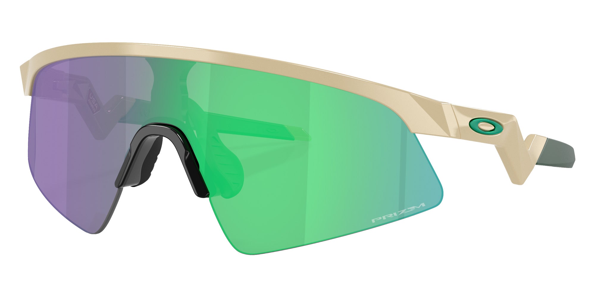 Oakley® OJ9015 RESISTOR SWEEP OJ9015 901507 28 Sunglasses - Desert Tan / Prizm Jade Mirrored