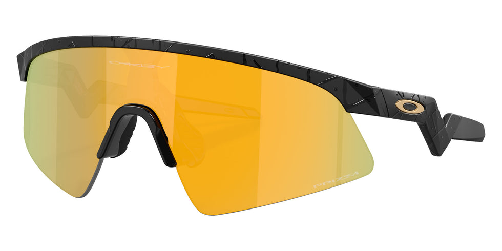 Oakley® OJ9015 RESISTOR SWEEP OJ9015 901513 28 Sunglasses - Matte Black Splatter / Prizm 24k Mirrored 901513