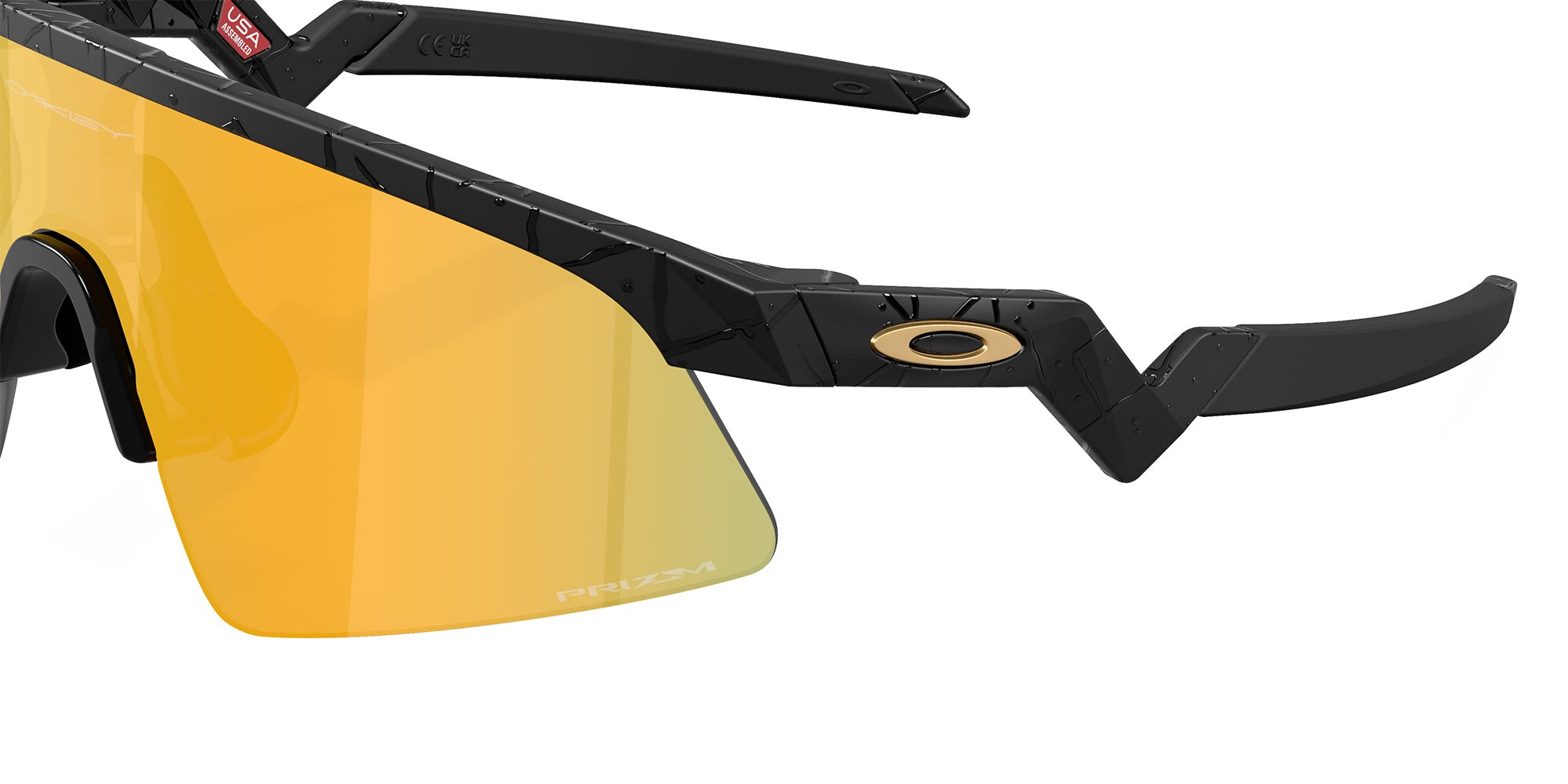 Oakley® OJ9015 RESISTOR SWEEP OJ9015 901513 28 Sunglasses - Matte Black Splatter / Prizm 24k Mirrored 901513