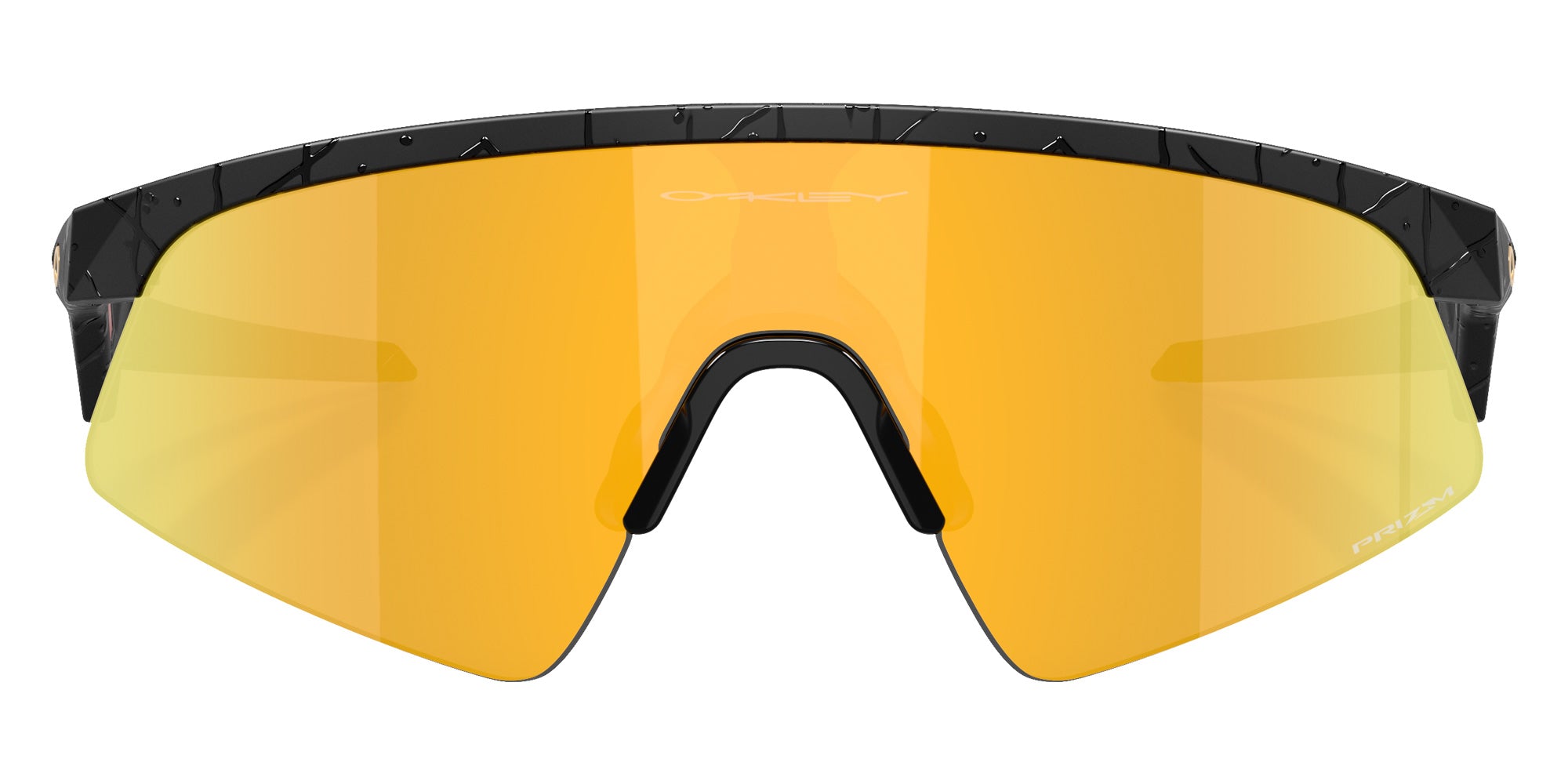 Oakley® OJ9015 RESISTOR SWEEP OJ9015 901513 28 Sunglasses - Matte Black Splatter / Prizm 24k Mirrored 901513