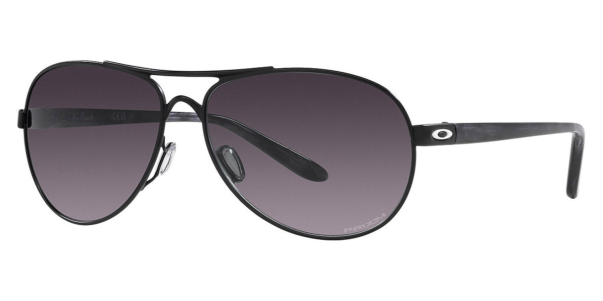 Oakley® OO4079 Feedback OO4079 407945 59 - Satin black/Prizm grey gradient Sunglasses