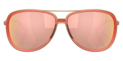 Oakley® OO4129 Split Time OO4129 412930 58 - Matte Translucent Peach/Prizm Rose Gold Sunglasses