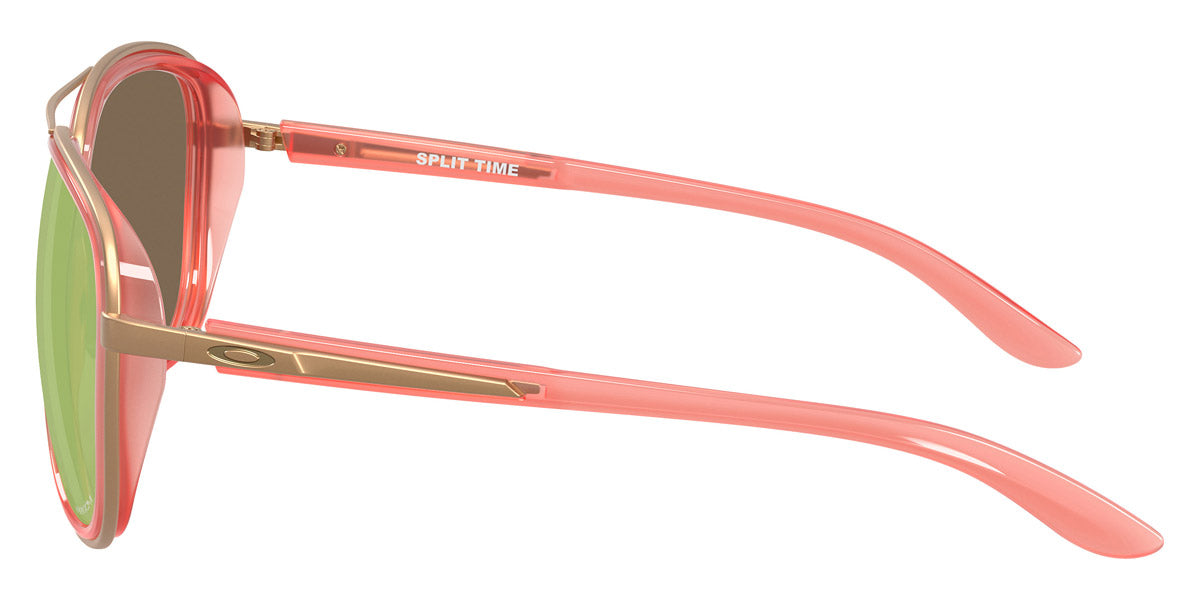 Oakley® OO4129 Split Time OO4129 412930 58 - Matte Translucent Peach/Prizm Rose Gold Sunglasses