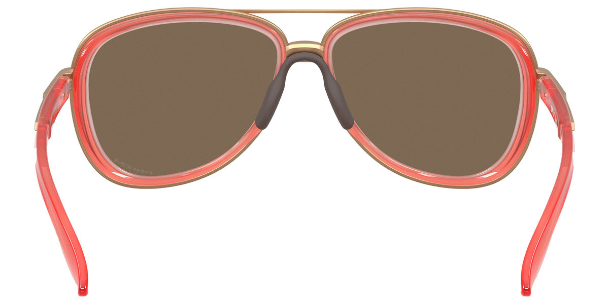 Oakley® OO4129 Split Time OO4129 412930 58 - Matte Translucent Peach/Prizm Rose Gold Sunglasses