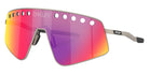 Oakley® OO6025 SUTRO TI SWEEP OO6025 602503 38 Sunglasses - Matte Gunmetal / Prizm Road Mirrored