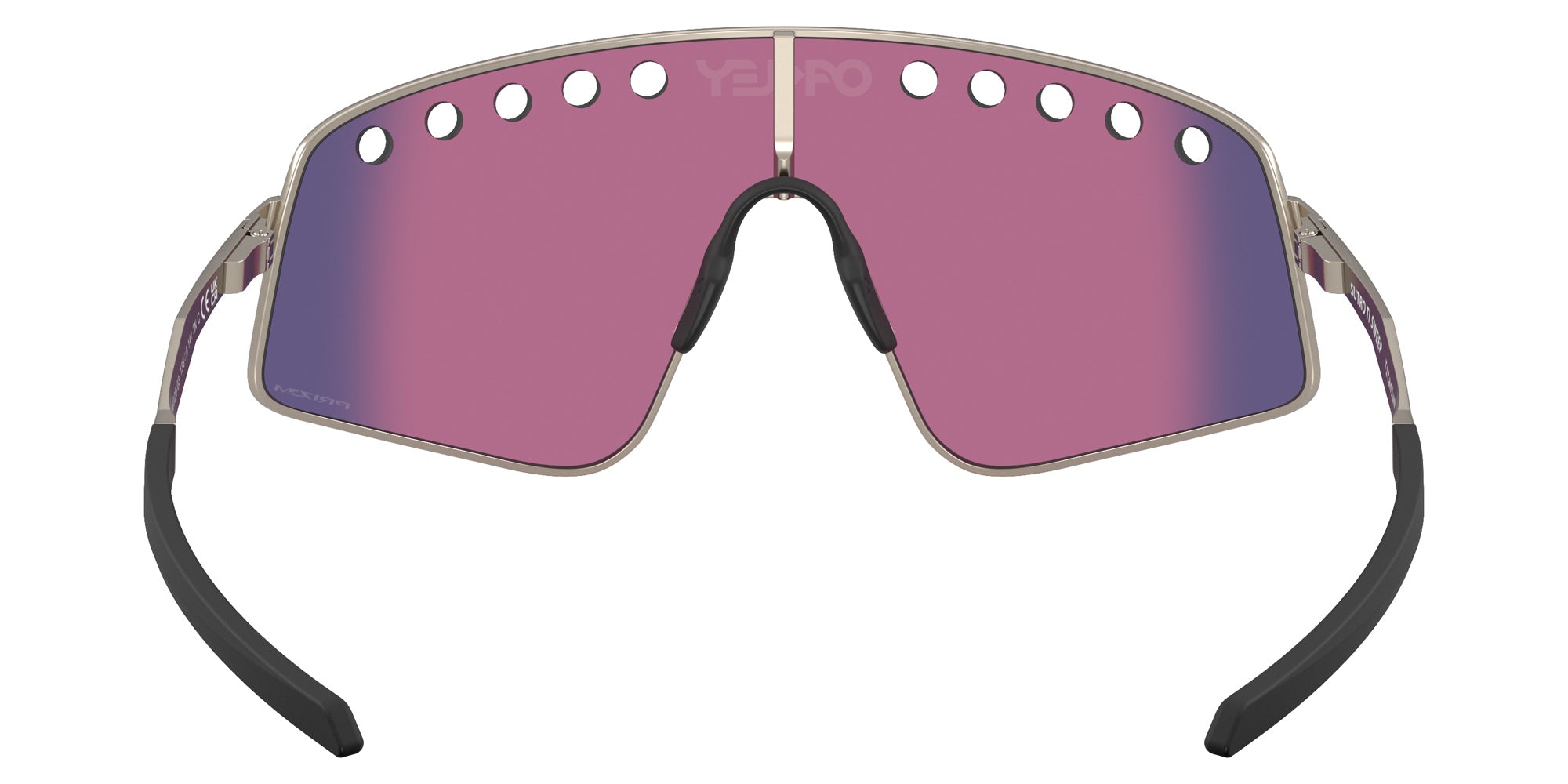 Oakley® OO6025 SUTRO TI SWEEP OO6025 602503 38 Sunglasses - Matte Gunmetal / Prizm Road Mirrored