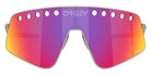 Oakley® OO6025 SUTRO TI SWEEP OO6025 602503 38 Sunglasses - Matte Gunmetal / Prizm Road Mirrored