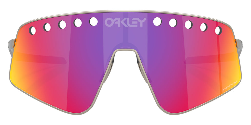 Oakley® OO6025 SUTRO TI SWEEP OO6025 602503 38 Sunglasses - Matte Gunmetal / Prizm Road Mirrored