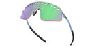 Oakley® OO6025 SUTRO TI SWEEP OO6025 602505 38 Sunglasses - Polished Oil Slick / Prizm Road Jade Mirrored