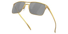 Oakley® OO6048 HOLBROOK TI OO6048 604807 57 Sunglasses - Satin Gold / Prizm Black Polarized Mirrored 604807