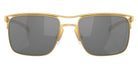 Oakley® OO6048 HOLBROOK TI OO6048 604807 57 Sunglasses - Satin Gold / Prizm Black Polarized Mirrored 604807