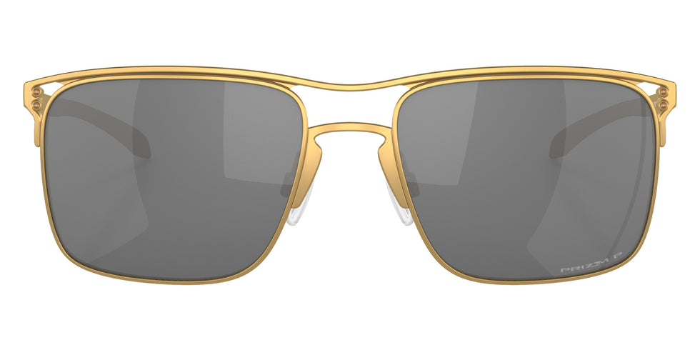 Oakley® OO6048 HOLBROOK TI OO6048 604807 57 Sunglasses - Satin Gold / Prizm Black Polarized Mirrored 604807