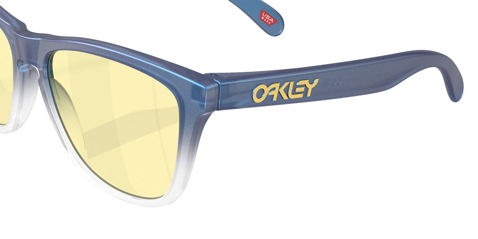 Oakley® OO9013 FROGSKINS OO9013 9013M4 55 Sunglasses - Matte Cyan/Blue/Clear Shift Fade / Prizm Gaming™ 2.0 Mirrored