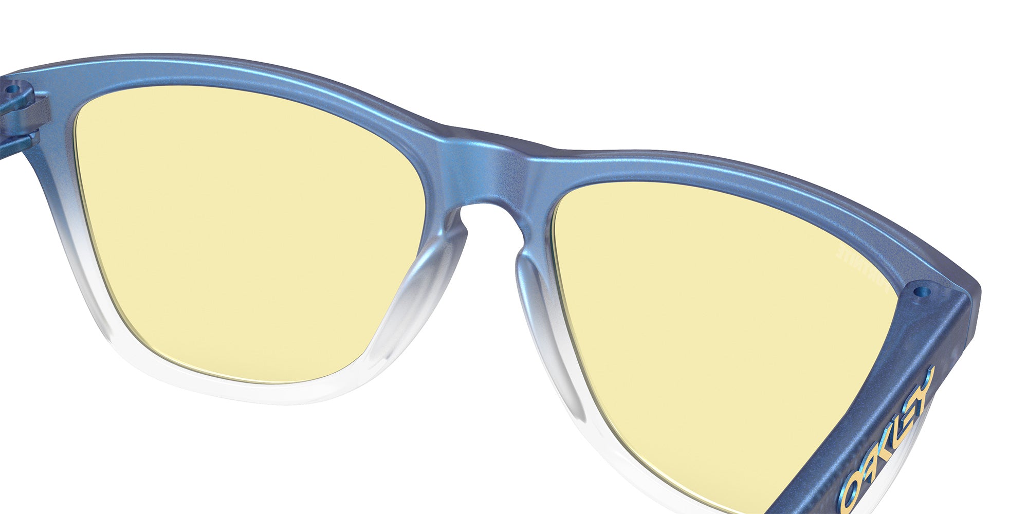 Oakley® OO9013 FROGSKINS OO9013 9013M4 55 Sunglasses - Matte Cyan/Blue/Clear Shift Fade / Prizm Gaming™ 2.0 Mirrored