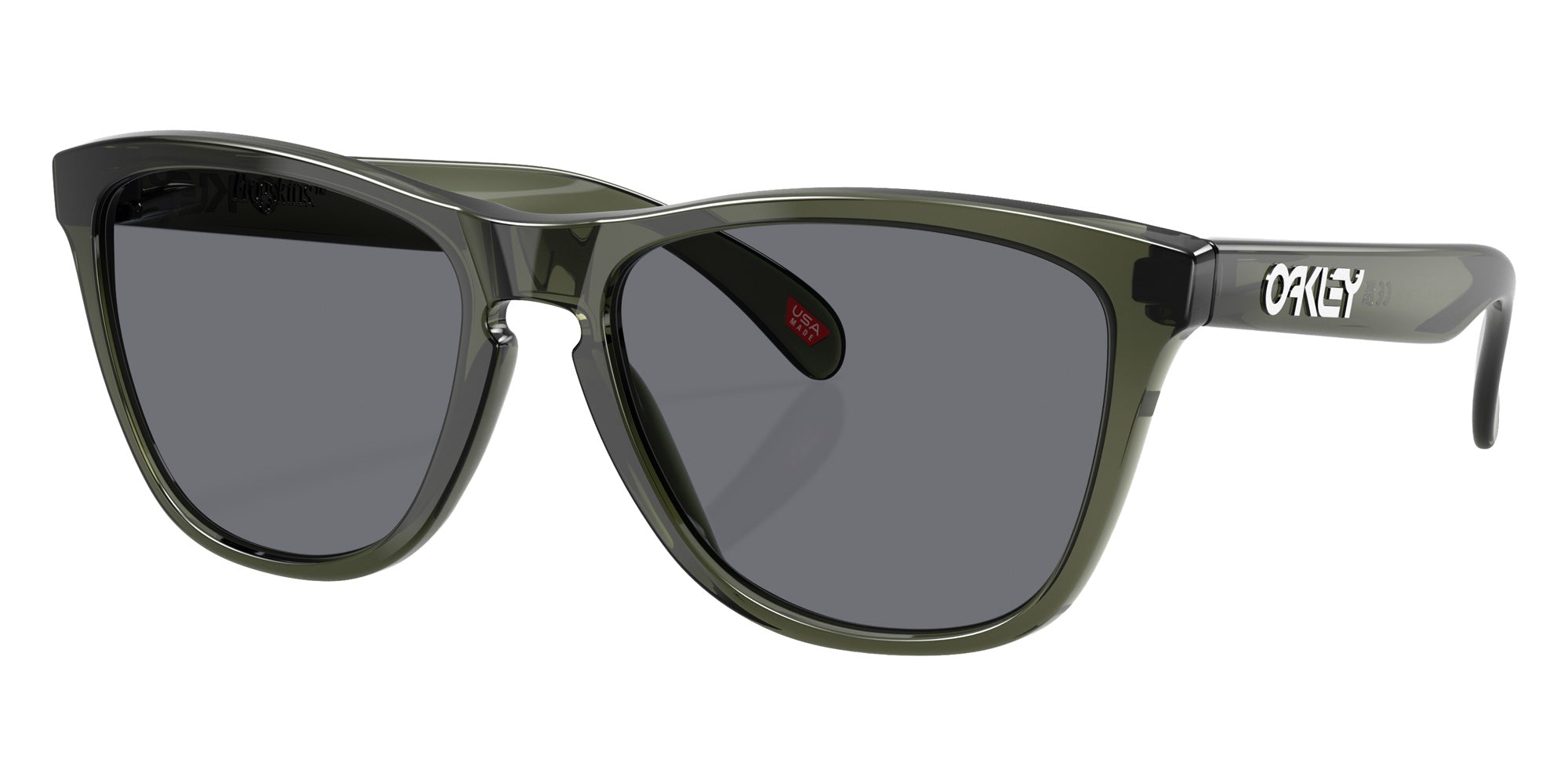 Oakley® OO9013 FROGSKINS OO9013 9013M5 55 Sunglasses - Olive Ink / Gray