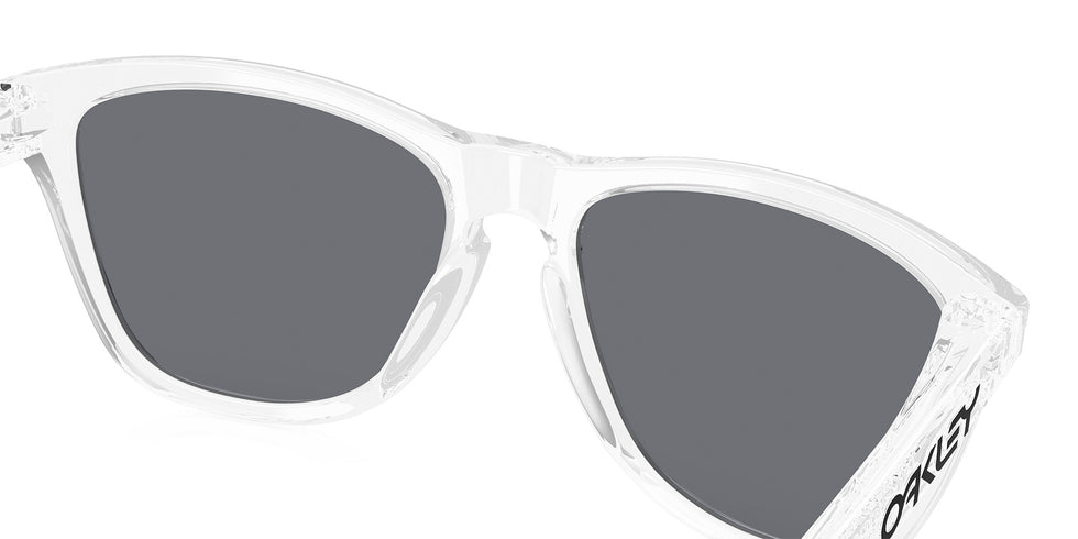 Oakley® OO9013 FROGSKINS OO9013 9013M6 55 Sunglasses - Clear / Gray
