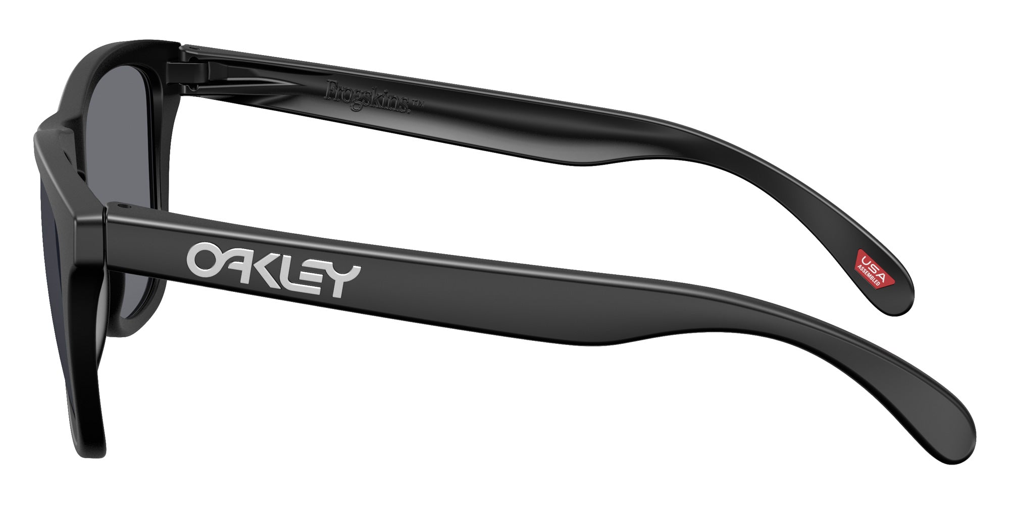 Oakley® OO9013 FROGSKINS OO9013 9013M7 55 Sunglasses - Matte Black / Gray