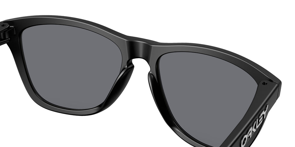 Oakley® OO9013 FROGSKINS OO9013 9013M7 55 Sunglasses - Matte Black / Gray