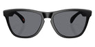 Oakley® OO9013 FROGSKINS OO9013 9013M7 55 Sunglasses - Matte Black / Gray
