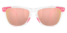 Oakley® OO9013 FROGSKINS OO9013 9013M9 55 Sunglasses - Clear / Prizm Rose Gold Polarized Mirrored 9013M9
