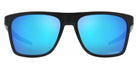 Oakley® OO9100 Leffingwell OO9100 910012 57 - Matte Black / Prizm Sapphire Mirrored Sunglasses