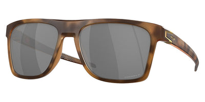 Oakley® OO9100 Leffingwell OO9100 910018 57 - Matte brown tortoise/Prizm black polarized Sunglasses