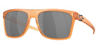 Oakley® OO9100 Leffingwell OO9100 910019 57 - Matte transparent ginger/Prizm black polarized Sunglasses