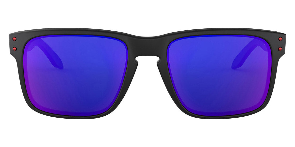 Oakley® OO9102 Holbrook OO9102 910236 55 - Matte black/+ red iridium Sunglasses