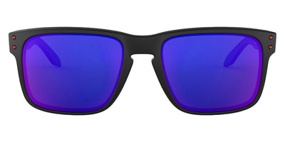 Oakley® OO9102 Holbrook OO9102 910236 55 - Matte black/+ red iridium Sunglasses