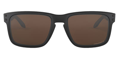 Oakley® OO9102 Holbrook OO9102 9102D7 55 - Matte black/Prizm tungsten polarized Sunglasses