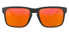 Oakley® OO9102 Holbrook OO9102 9102e2 55 - Matte black/Prizm ruby Sunglasses