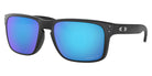 Oakley® OO9102 Holbrook OO9102 9102F0 55 - Matte Black/Prizm sapphire polarized Sunglasses