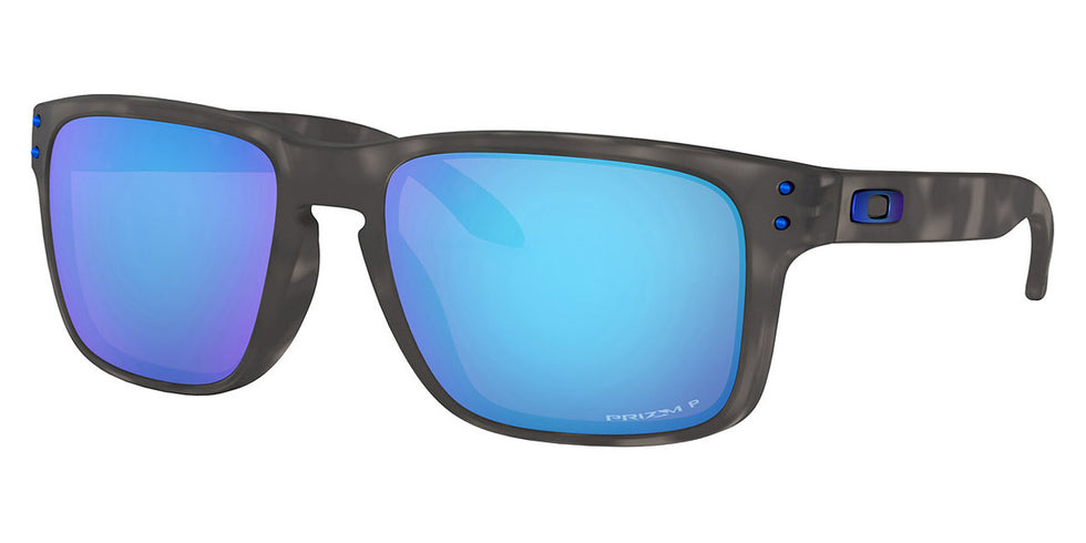 Oakley® OO9102 Holbrook OO9102 9102G7 55 - Matte black tortoise/Prizm sapphire polarized Sunglasses