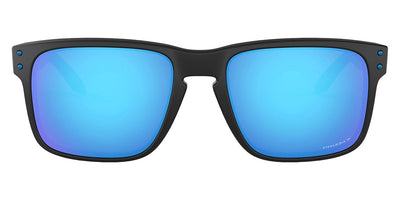Oakley® OO9102 Holbrook OO9102 9102H0 55 - Matte black prizmatic/Prizm sapphire polarized Sunglasses
